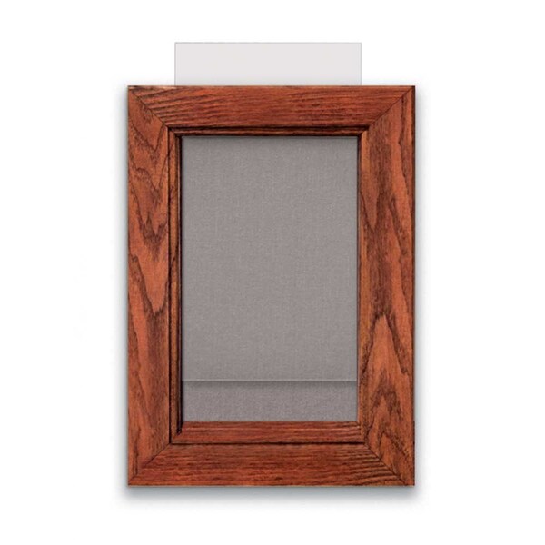 Indoor Enclosed Combo Board, 72"x36", Black Frame/White Porcelain & Buff